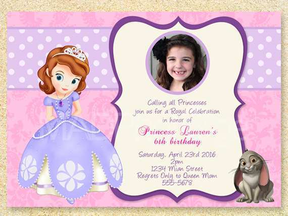 14 Standard Princess Sofia Birthday Invitation Template in Word by Princess Sofia Birthday Invitation Template
