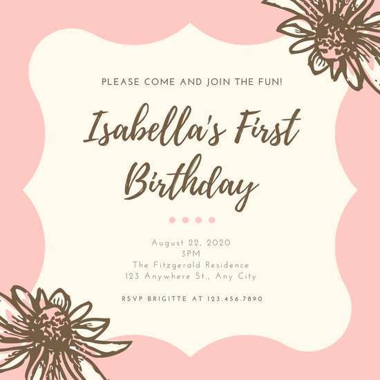 15 Adding Girl Birthday Invitation Template Photo with Girl Birthday Invitation Template