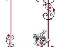 15 Best Blank Alice In Wonderland Invitation Template For Free for Blank Alice In Wonderland Invitation Template