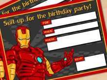15 Best Iron Man Birthday Invitation Template PSD File with Iron Man Birthday Invitation Template