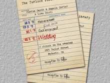 15 Create Library Card Wedding Invitation Template With Stunning Design with Library Card Wedding Invitation Template