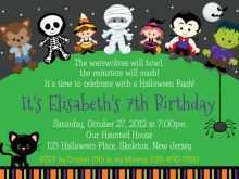 15 Creative Birthday Invitation Template Halloween PSD File with Birthday Invitation Template Halloween