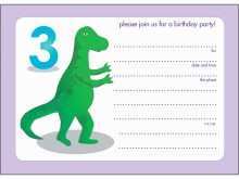 15 Customize Dinosaur Birthday Invitation Template for Ms Word by Dinosaur Birthday Invitation Template