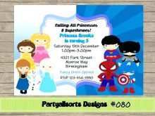 15 Customize Our Free Princess And Superhero Party Invitation Template With Stunning Design by Princess And Superhero Party Invitation Template