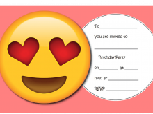 15 Format Emoji Birthday Party Invitation Template Free in Photoshop with Emoji Birthday Party Invitation Template Free