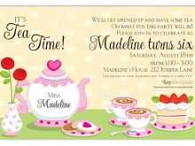15 Online Afternoon Tea Party Invitation Template Maker by Afternoon Tea Party Invitation Template