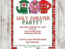 15 Online Ugly Sweater Holiday Party Invitation Template Templates with Ugly Sweater Holiday Party Invitation Template