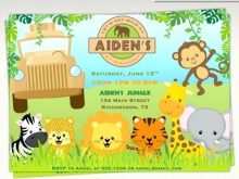 15 Printable Jungle Theme Birthday Invitation Template Online in Photoshop with Jungle Theme Birthday Invitation Template Online