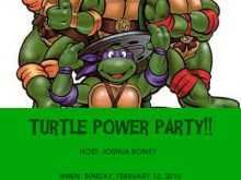 15 Printable Ninja Turtle Birthday Invitation Template Formating with Ninja Turtle Birthday Invitation Template