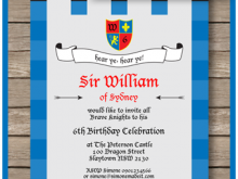 15 Visiting Knight Party Invitation Template With Stunning Design by Knight Party Invitation Template