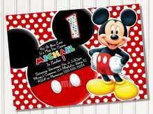 15 Visiting Mickey Mouse Invitation Card Blank Template PSD File by Mickey Mouse Invitation Card Blank Template