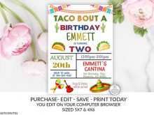 Taco Party Invitation Template