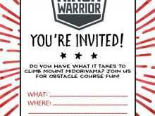 16 Creating Ninja Warrior Birthday Party Invitation Template Free in Word for Ninja Warrior Birthday Party Invitation Template Free