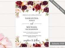 16 Creating Printable Wedding Invitation Template in Photoshop by Printable Wedding Invitation Template
