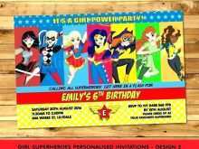 16 Creative Wonder Woman Birthday Invitation Template Free Formating with Wonder Woman Birthday Invitation Template Free