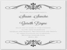16 Customize Our Free Blank Wedding Invitation Templates Black And White in Word with Blank Wedding Invitation Templates Black And White