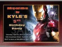 16 Customize Our Free Iron Man Birthday Invitation Template in Word for Iron Man Birthday Invitation Template