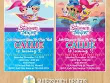 16 Customize Shimmer And Shine Birthday Invitation Template for Ms Word with Shimmer And Shine Birthday Invitation Template