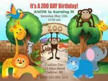 16 Customize Zoo Birthday Invitation Template For Free for Zoo Birthday Invitation Template