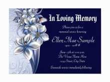 16 Format Elegant Memorial Invitation Template Photo for Elegant Memorial Invitation Template