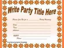 16 Format Microsoft Word Party Invitation Template For Free for Microsoft Word Party Invitation Template