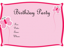 Party Invitation Card Template