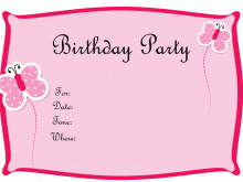 16 Online Party Invitation Card Template With Stunning Design for Party Invitation Card Template