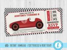 16 Printable Go Kart Birthday Invitation Template Templates for Go Kart Birthday Invitation Template