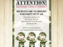 16 Standard Camouflage Party Invitation Template for Ms Word for Camouflage Party Invitation Template