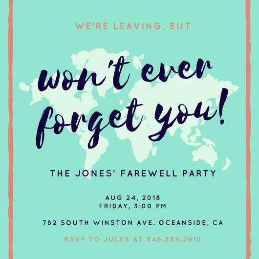 17 Adding Going Away Party Invitation Template Free With Stunning Design For Going Away Party Invitation Template Free Cards Design Templates