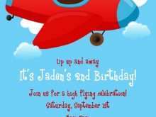 17 Blank Airplane Birthday Invitation Template for Ms Word by Airplane Birthday Invitation Template