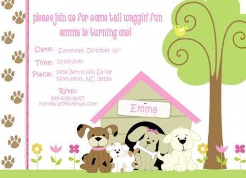 17 Customize Dog Party Invitation Template Download by Dog Party Invitation Template