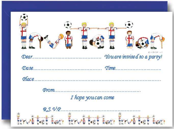 17 Customize Football Party Invitation Template Uk With Stunning Design with Football Party Invitation Template Uk