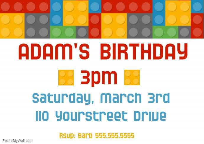 17 Customize Our Free Birthday Invitation Template Lego With Stunning Design for Birthday Invitation Template Lego