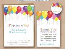 17 Free Birthday Invitation Template Balloons Download with Birthday Invitation Template Balloons