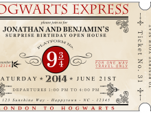 17 Free Harry Potter Birthday Invitation Template For Free for Harry Potter Birthday Invitation Template