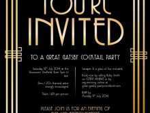 17 Free Printable Great Gatsby Party Invitation Template Free Now with Great Gatsby Party Invitation Template Free