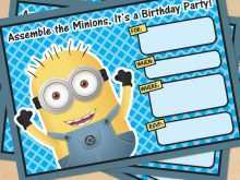 17 Free Printable Minions Birthday Invitation Template Maker by Minions Birthday Invitation Template