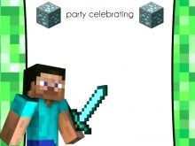 Birthday Invitation Template Minecraft
