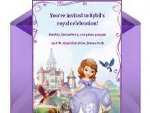 17 Report Princess Sofia Birthday Invitation Template PSD File with Princess Sofia Birthday Invitation Template