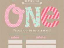 17 Standard Blank 1St Birthday Invitation Template Templates by Blank 1St Birthday Invitation Template