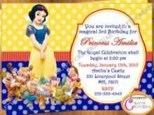 17 The Best Birthday Invitation Template Snow White Formating by Birthday Invitation Template Snow White