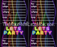 17 Visiting Glow In The Dark Party Invitation Template Free Maker with Glow In The Dark Party Invitation Template Free