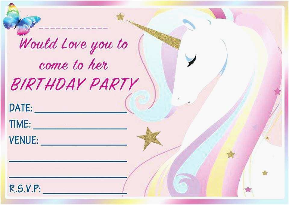 18 Adding Elegant Invitation Template Unicorn For Free by Elegant Invitation Template Unicorn