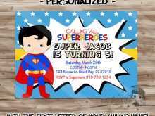 18 Blank Superman Birthday Invitation Template Formating with Superman Birthday Invitation Template