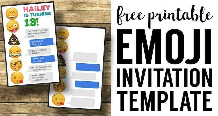 18 Create Emoji Birthday Party Invitation Template Free For Free by Emoji Birthday Party Invitation Template Free