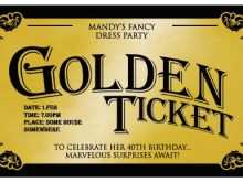 18 Create Golden Ticket Birthday Invitation Template With Stunning Design for Golden Ticket Birthday Invitation Template