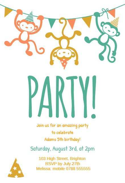 18 Create Kid Party Invitation Template With Stunning Design with Kid Party Invitation Template