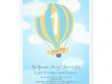 18 Creating Hot Air Balloon Birthday Invitation Template PSD File for Hot Air Balloon Birthday Invitation Template