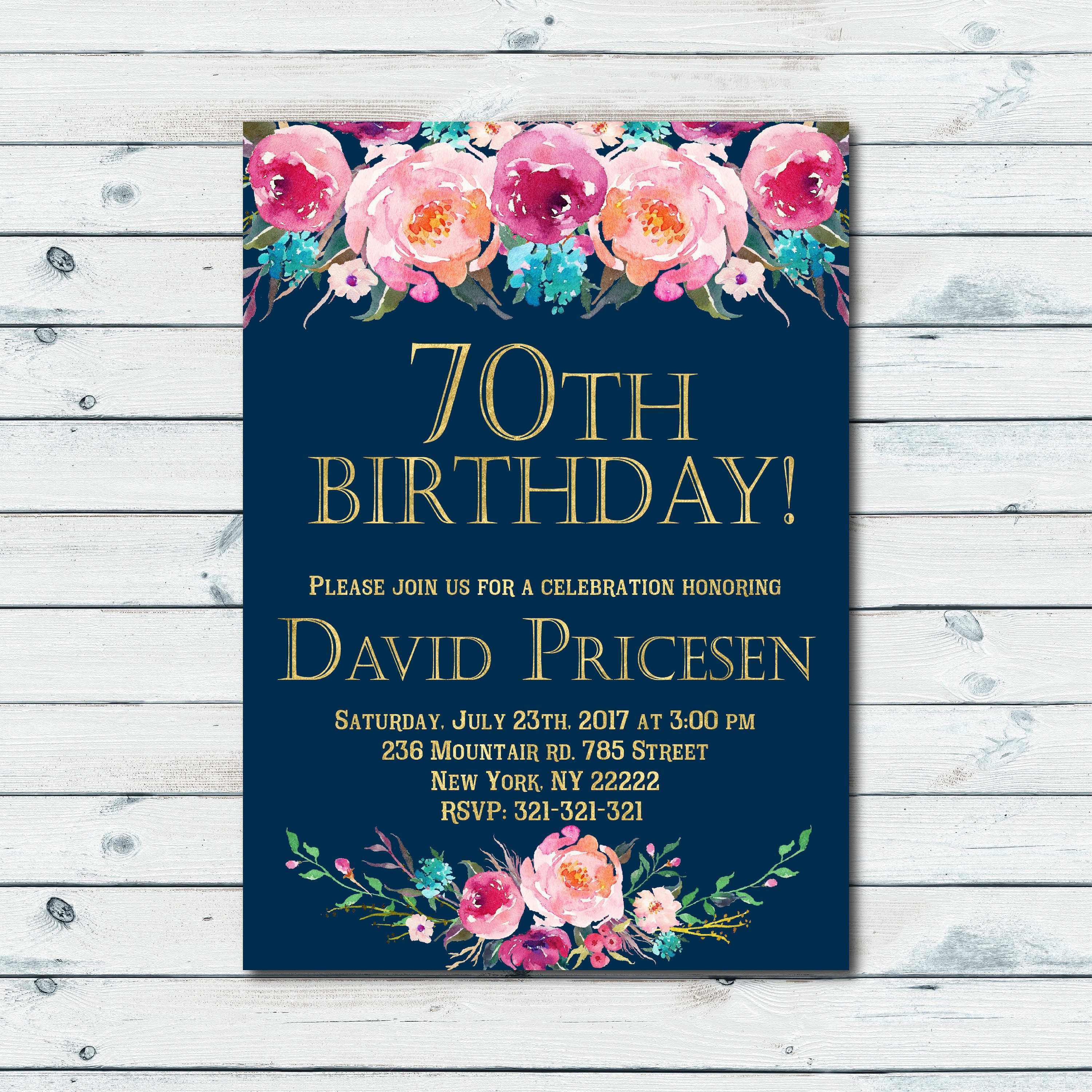 Birthday Card Design Photoshop Template